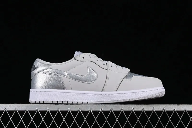 All categories Air Jordan Jordan series basketball shoes Air Jordan 1 Low Z version Air Jordan 1 Low AJ1 Joe 1 gray silver low-top cultural casual sneakers CZ0790-002